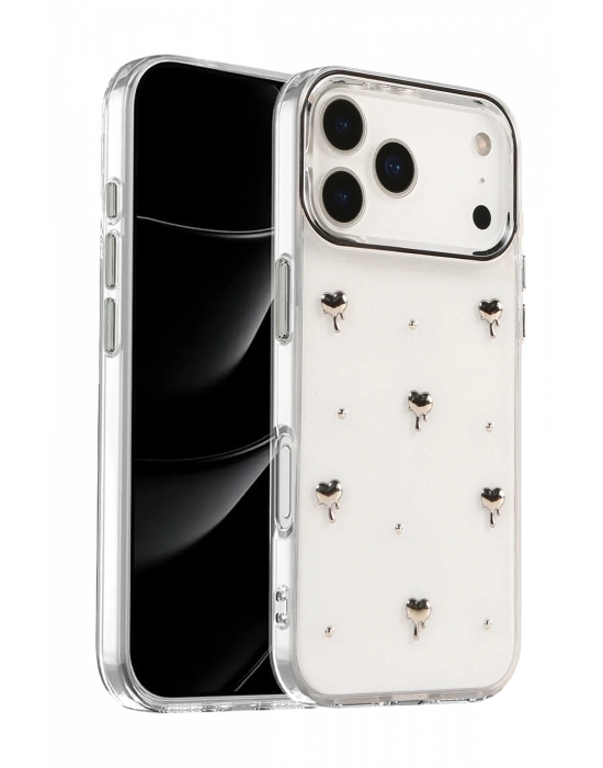 Newface Apple iPhone 17 Pro Fiyonk Desenli Kapak - Desen 1