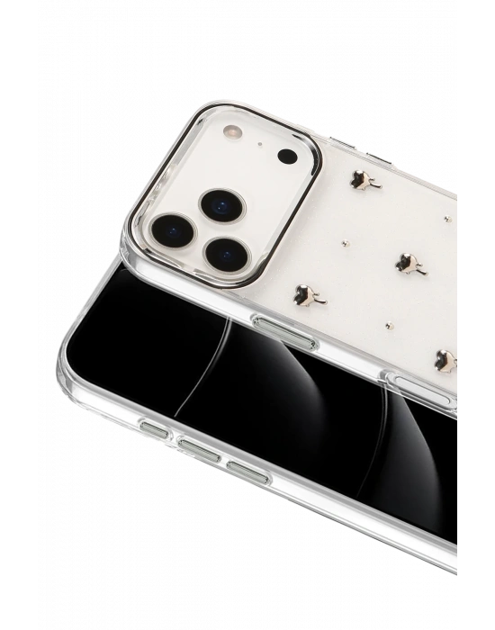 Newface Apple iPhone 17 Pro Fiyonk Desenli Kapak - Desen 1