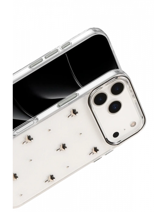 Newface Apple iPhone 17 Pro Fiyonk Desenli Kapak - Desen 1