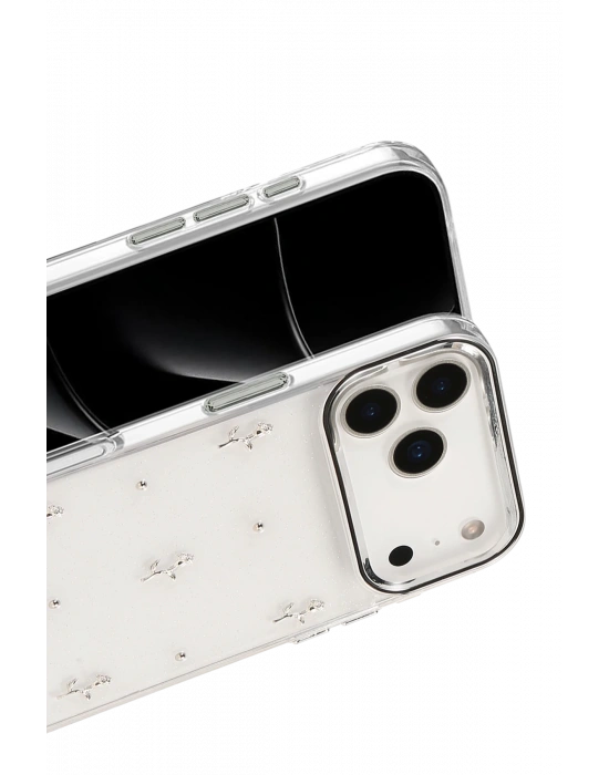 Newface Apple iPhone 17 Pro Fiyonk Desenli Kapak - Desen 4