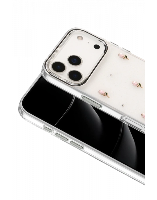 Newface Apple iPhone 17 Pro Fiyonk Desenli Kapak - Desen 6