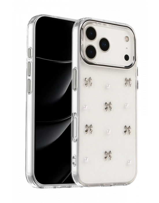 Newface Apple iPhone 17 Pro Fiyonk Desenli Kapak - Desen 8