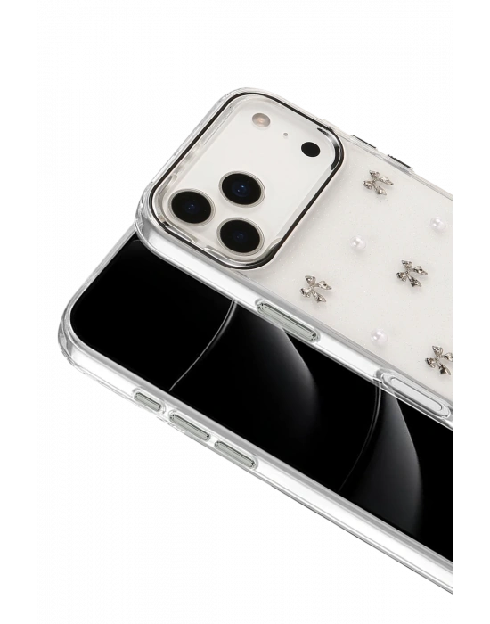 Newface Apple iPhone 17 Pro Fiyonk Desenli Kapak - Desen 8