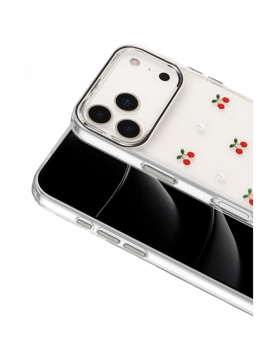 Newface Apple iPhone 17 Pro Fiyonk Desenli Kapak - Desen 9