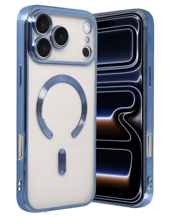 Newface Apple iPhone 17 Pro Kross Magneticsafe Kapak - Sierra Blue