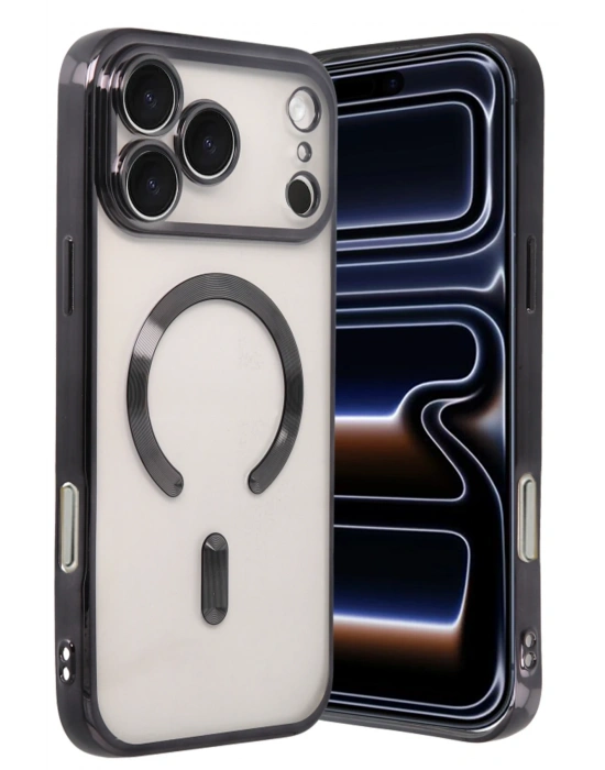 Newface Apple iPhone 17 Pro Kross Magneticsafe Kapak - Siyah