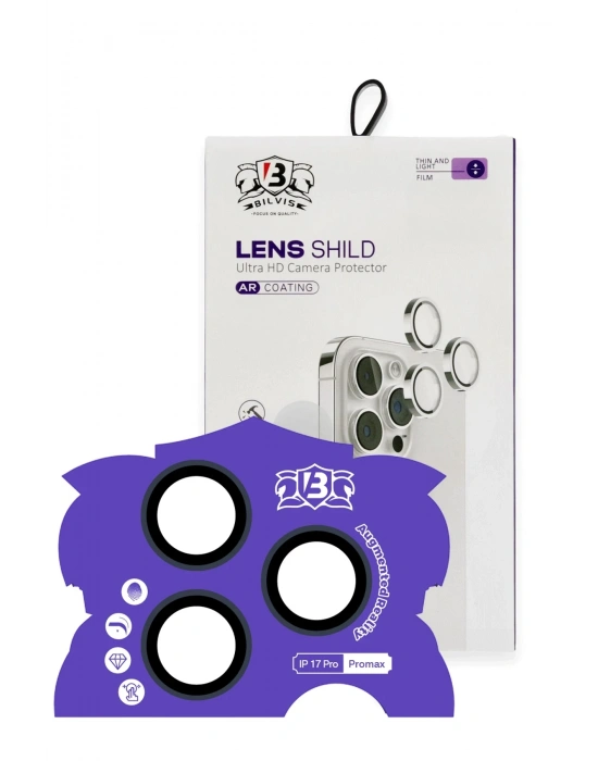 Newface Apple iPhone 17 Pro Max Bilvis Titan Kamera Lens - Lacivert