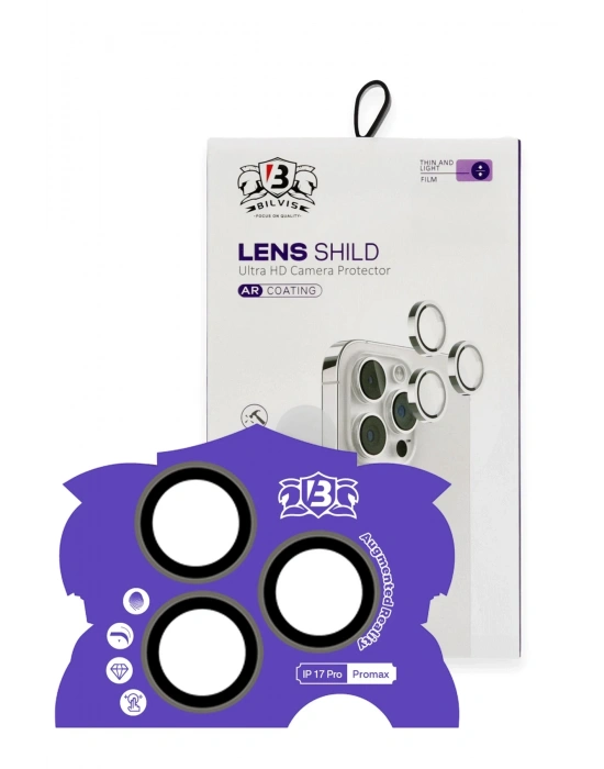 Newface Apple iPhone 17 Pro Max Bilvis Titan Kamera Lens - Natural Grey