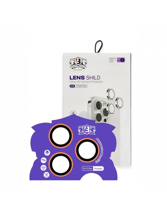 Newface Apple iPhone 17 Pro Max Bilvis Titan Kamera Lens - Turuncu