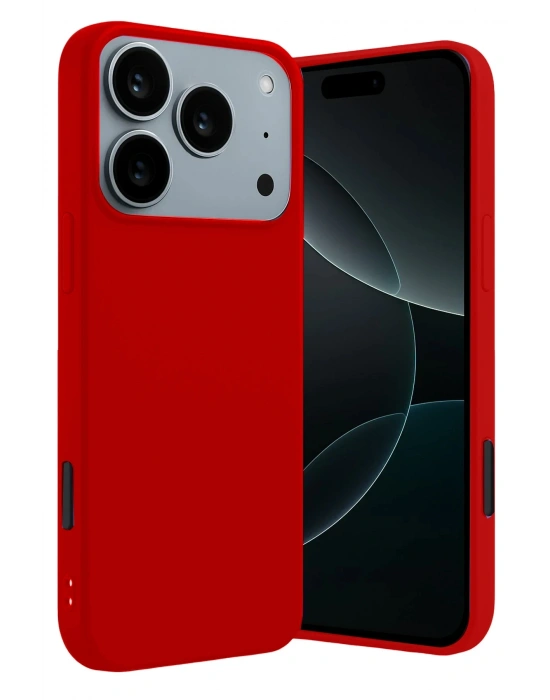 Newface Apple iPhone 17 Pro Max First Silikon - Kırmızı