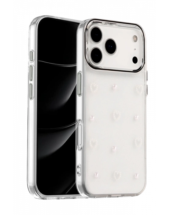 Newface Apple iPhone 17 Pro Max Fiyonk Desenli Kapak - Desen 10