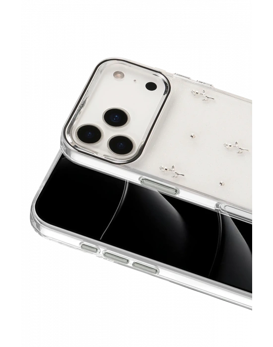 Newface Apple iPhone 17 Pro Max Fiyonk Desenli Kapak - Desen 4