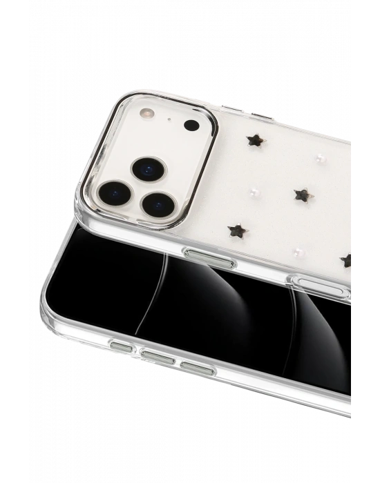 Newface Apple iPhone 17 Pro Max Fiyonk Desenli Kapak - Desen 7