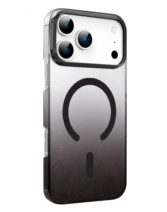 Newface Apple iPhone 17 Pro Max Glossy Magsafe Kapak - Siyah