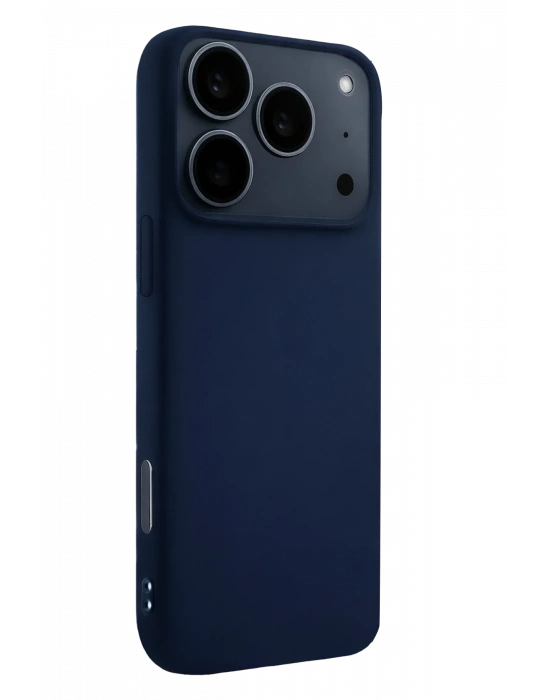 Newface Apple iPhone 17 Pro Max Nano içi Kadife Silikon - Lacivert