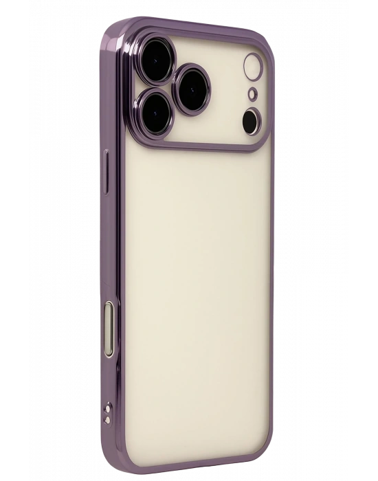 Newface Apple iPhone 17 Pro Max Razer Lensli Silikon - Mor