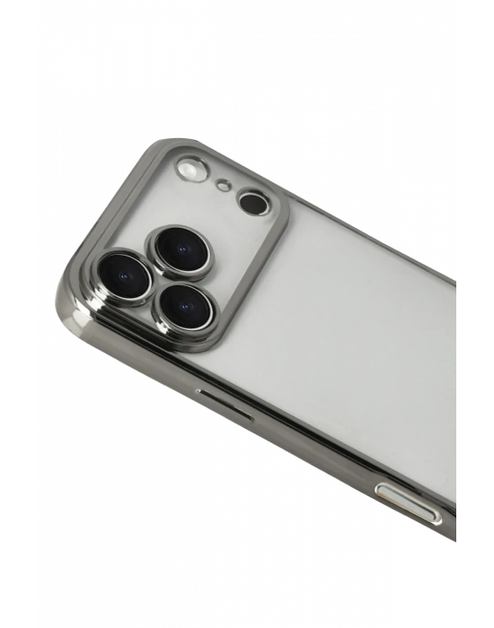 Newface Apple iPhone 17 Pro Max Razer Lensli Silikon - Titan Gri