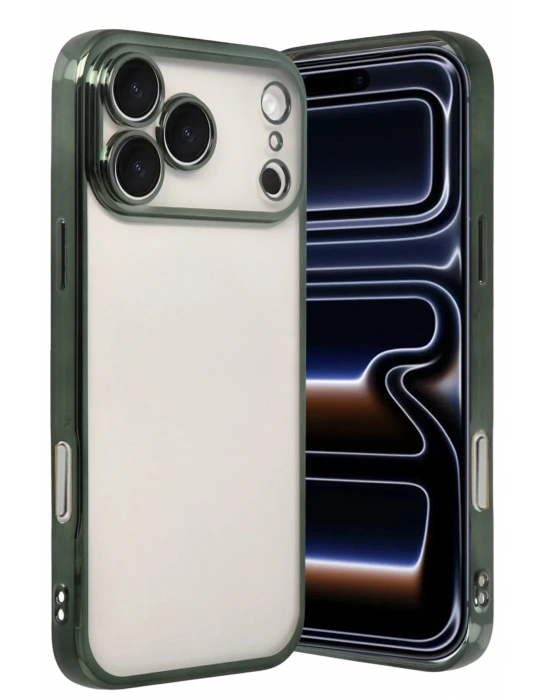 Newface Apple iPhone 17 Pro Max Razer Lensli Silikon - Yeşil