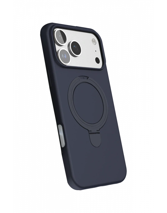 Newface Apple iPhone 17 Pro Max Regal Magsafe Standlı Kapak - Lacivert