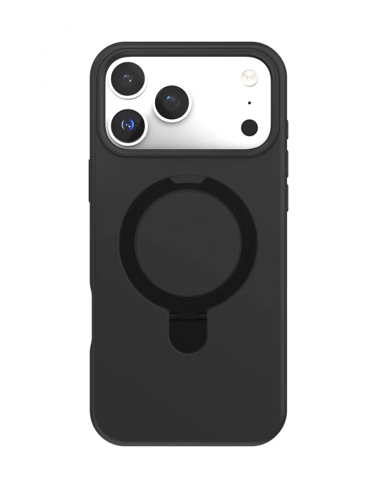 Newface Apple iPhone 17 Pro Max Regal Magsafe Standlı Kapak - Siyah