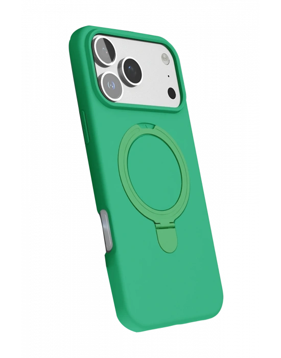 Newface Apple iPhone 17 Pro Max Regal Magsafe Standlı Kapak - Yeşil