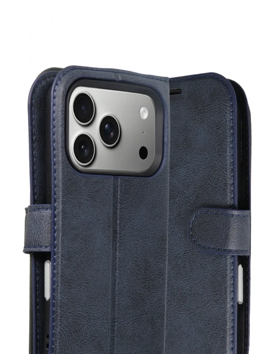 Newface Apple iPhone 17 Pro Max Trend S Plus Kapaklı Kılıf - Lacivert