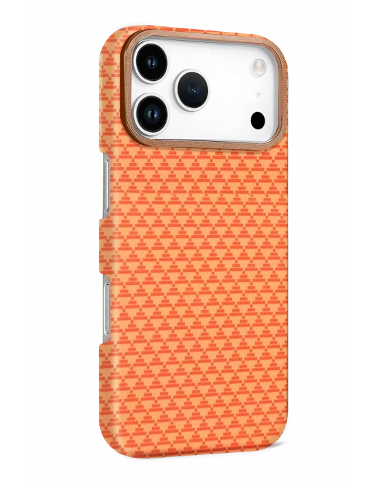 Newface Apple iPhone 17 Pro Max Vega Magsafe Kapak - Parlak Turuncu