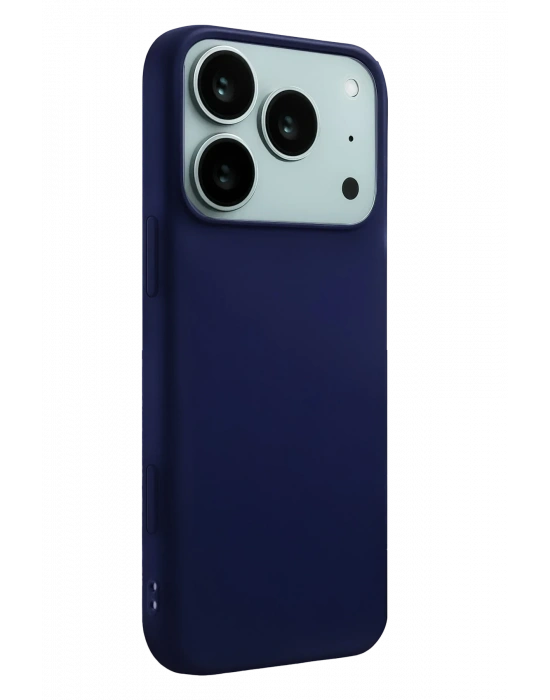 Newface Apple iPhone 17 Pro Nano içi Kadife Silikon - Lacivert