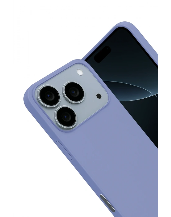 Newface Apple iPhone 17 Pro Nano içi Kadife Silikon - Lila