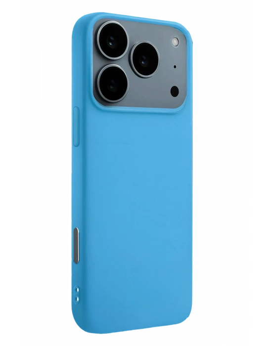 Newface Apple iPhone 17 Pro Nano içi Kadife Silikon - Mavi