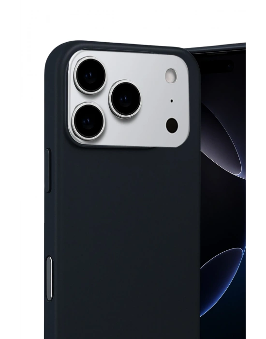 Newface Apple iPhone 17 Pro Nano içi Kadife Silikon - Siyah