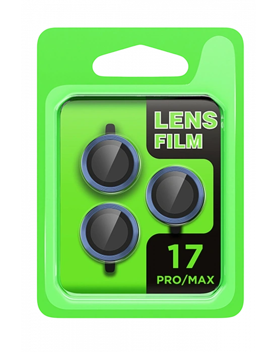 Newface Apple iPhone 17 Pro Raze Metal Kamera Lens - Koyu Mavi