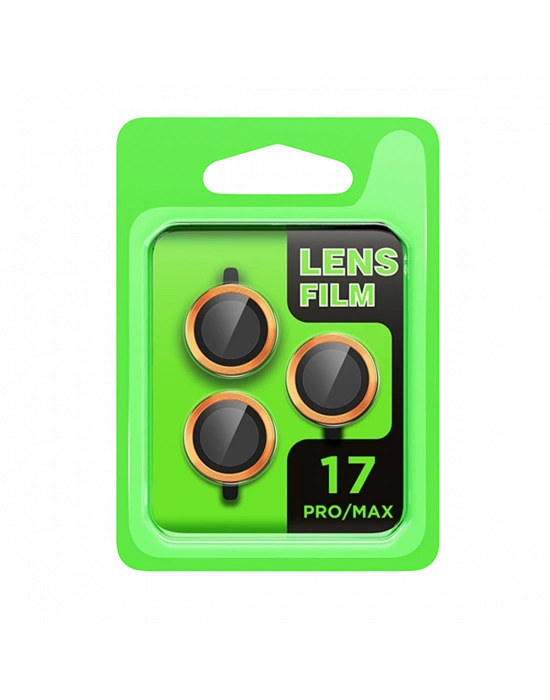 Newface Apple iPhone 17 Pro Raze Metal Kamera Lens - Turuncu