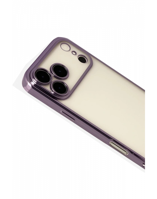 Newface Apple iPhone 17 Pro Razer Lensli Silikon - Mor