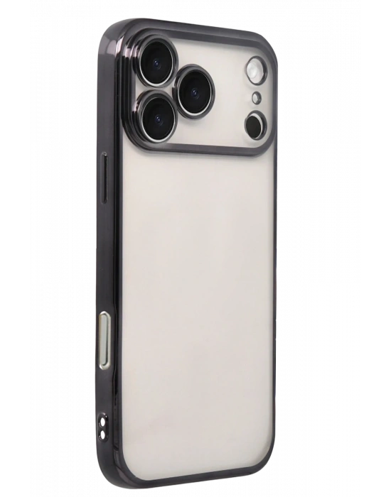 Newface Apple iPhone 17 Pro Razer Lensli Silikon - Siyah