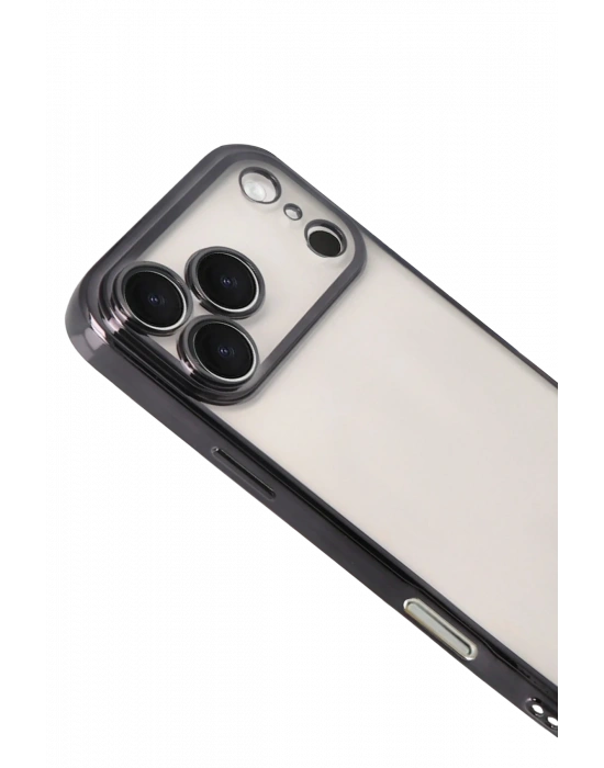 Newface Apple iPhone 17 Pro Razer Lensli Silikon - Siyah