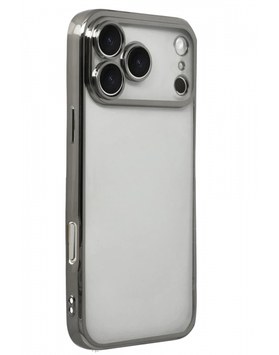 Newface Apple iPhone 17 Pro Razer Lensli Silikon - Titan Gri