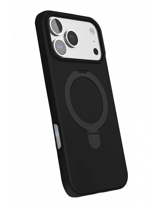 Newface Apple iPhone 17 Pro Regal Magsafe Standlı Kapak - Siyah