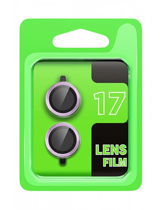 Newface Apple iPhone 17 Raze Metal Kamera Lens - Açık Mor