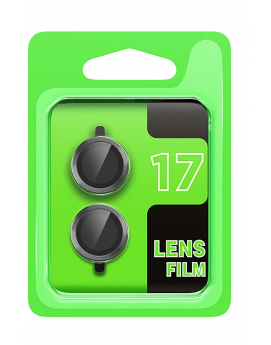 Newface Apple iPhone 17 Raze Metal Kamera Lens - Gri