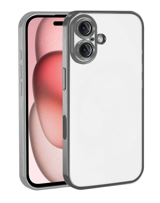 Newface Apple iPhone 17 Razer Lensli Silikon - Titan Gri