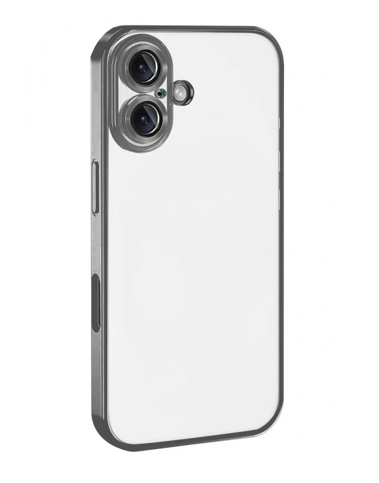 Newface Apple iPhone 17 Razer Lensli Silikon - Titan Gri