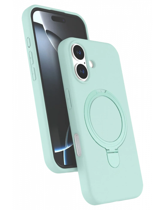 Newface Apple iPhone 17 Regal Magsafe Standlı Kapak - Su Yeşili