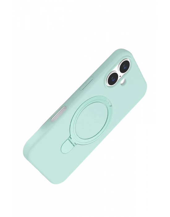 Newface Apple iPhone 17 Regal Magsafe Standlı Kapak - Su Yeşili