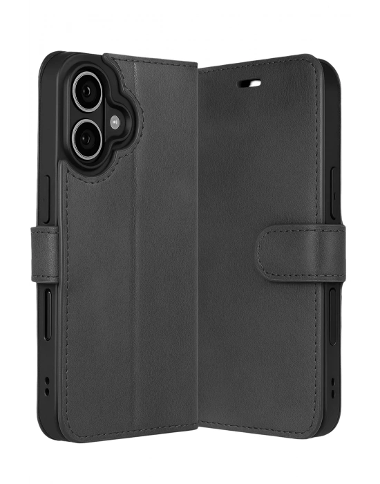 Newface Apple iPhone 17 Trend S Plus Kapaklı Kılıf - Siyah