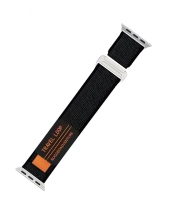 Newface Apple Watch 38mm Alice Kumaş Kordon - Siyah