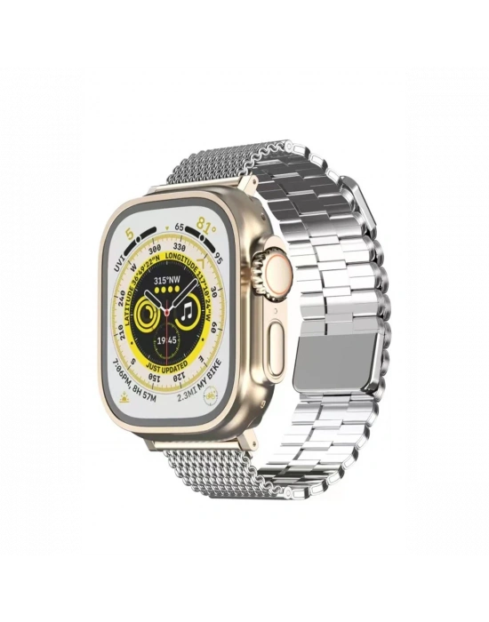 Newface Apple Watch 38mm Ascend Metal Kordon - Gümüş