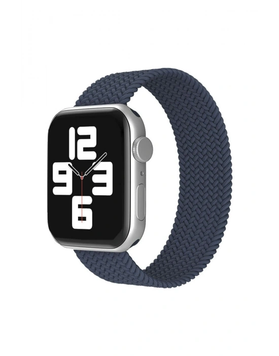 Newface Apple Watch 38mm Ayarlı Solo Silikon Kordon - Lacivert