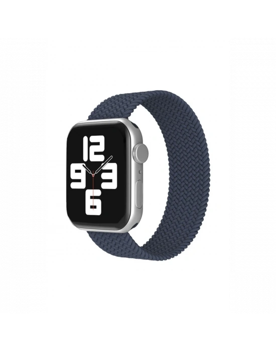 Newface Apple Watch 38mm Ayarlı Solo Silikon Kordon - Lacivert