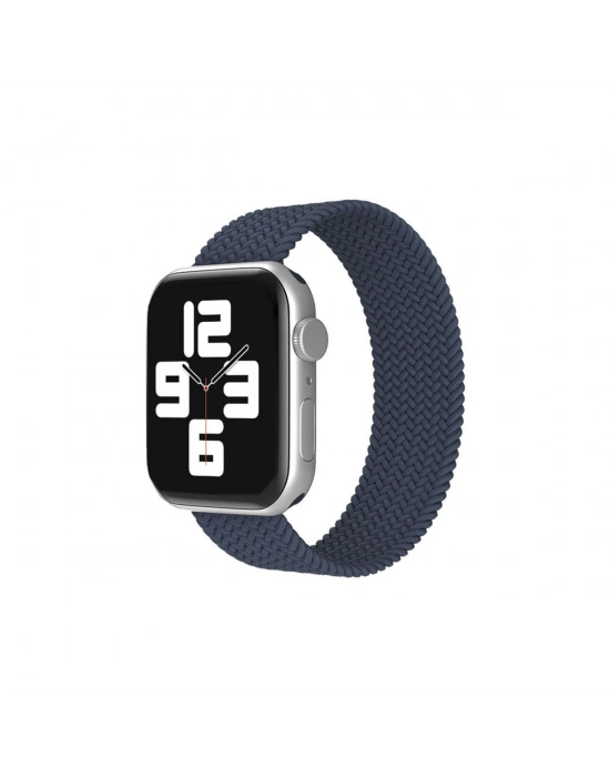 Newface Apple Watch 38mm Ayarlı Solo Silikon Kordon - Lacivert